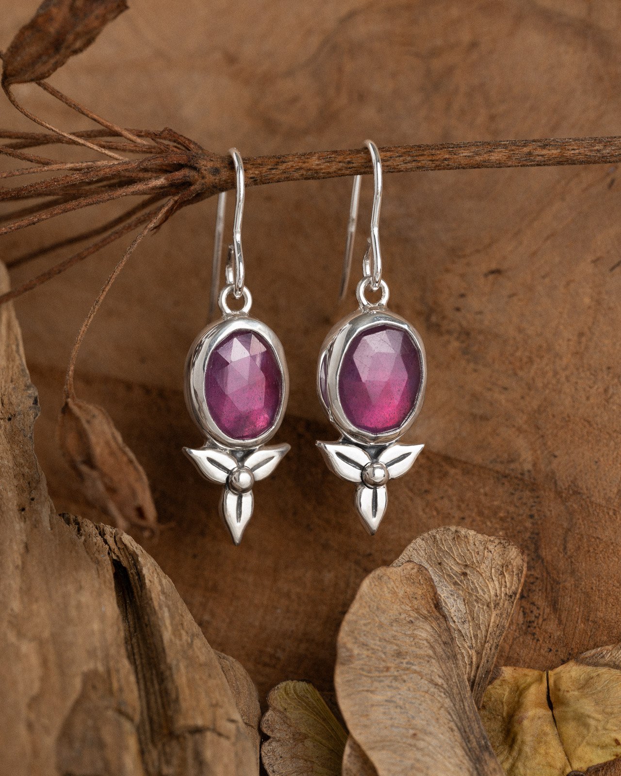 BOUCLES D'OREILLES ROSEE
