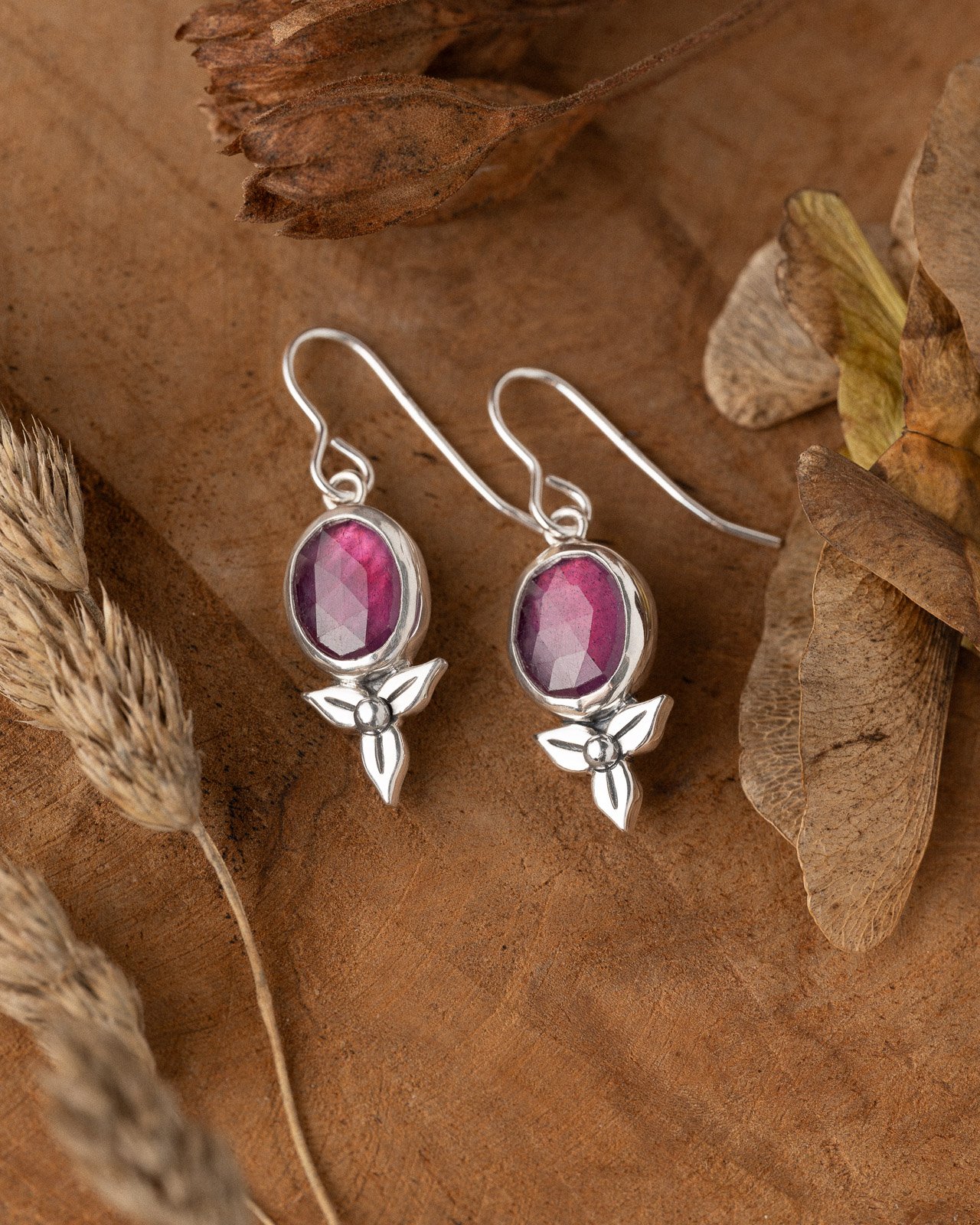 BOUCLES D'OREILLES ROSEE